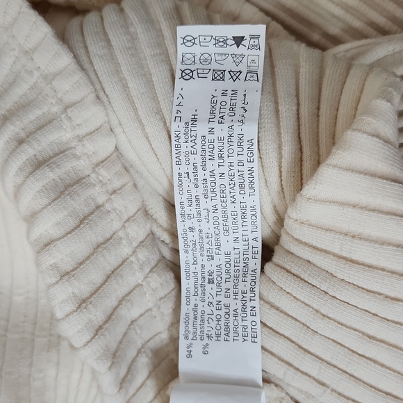 Zara Girls Cream Ribbed 60's Themed Romper, Size 6 (8) ~ EUC - Picture 6 of 6